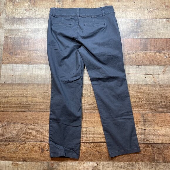 LOFT Gray Chinos size 8P - Picture 2 of 4